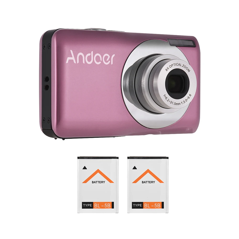 2018 Andoer камера ЖК-экран детский подарок видеокамера 16MP 720P HD Цифровая 8X оптический