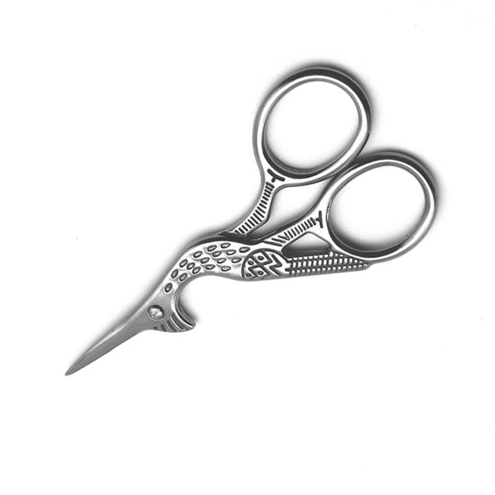 

Retro antique tailor craft household sewing tools golden European style retro crane crafts DIY cross stitch scissors