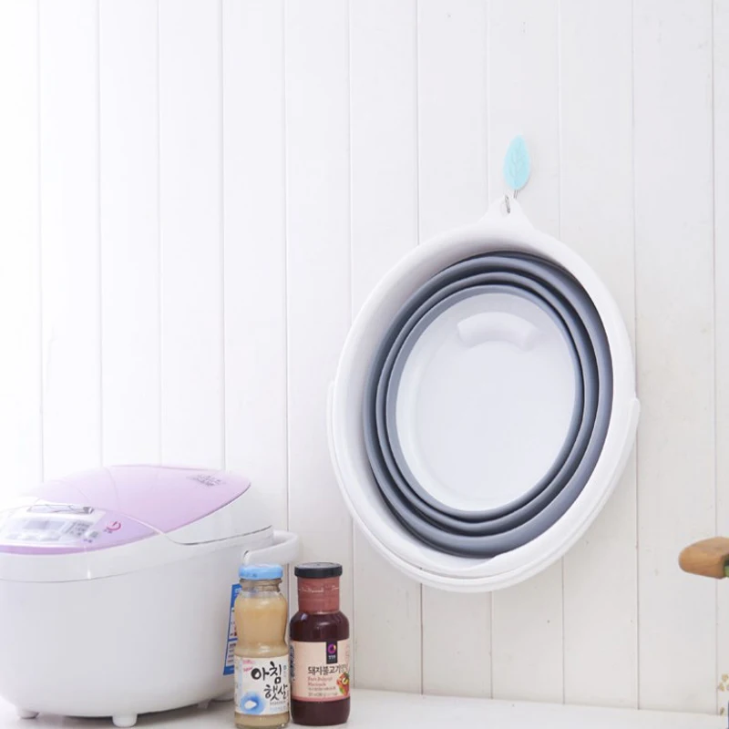 Многофункциональное портативное складное ведро для кемпинга на открытом