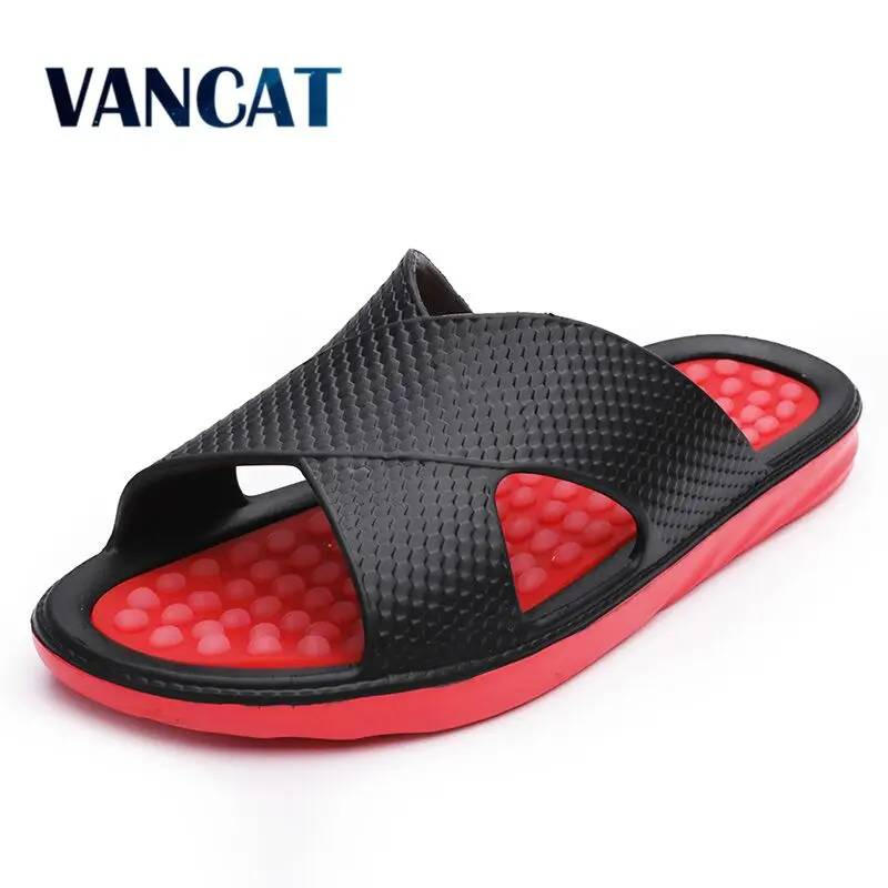 Летние мужские шлепанцы модные удобные пляжные сандалии Мужские дышащие