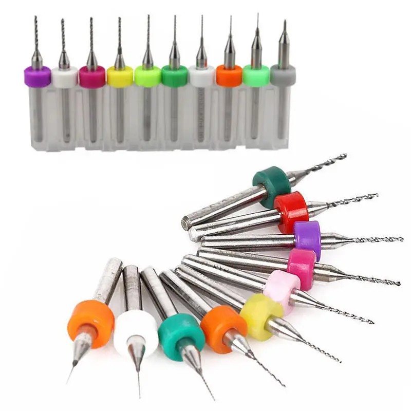 

Practical PCB CNC Print Circuit Board Carbide Micro Drill Bits Tool 10pcs