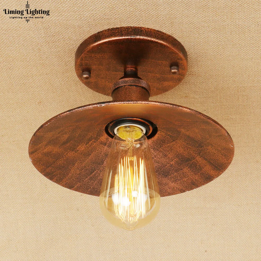 Лофт винтажные потолочные светильники Lamparas De Techo Lustre Luminaria Abajur комнатная потолочная лампа освещение Промышленное освещение для гостиной