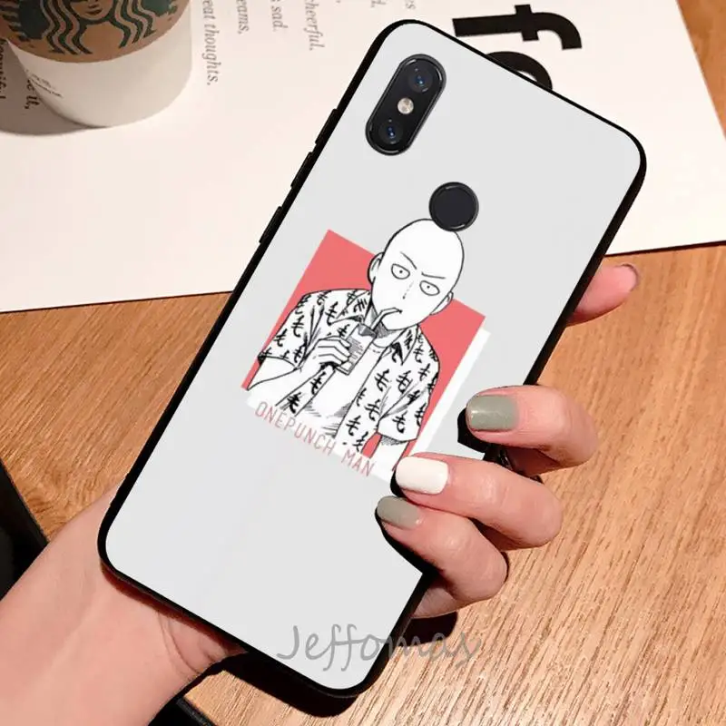 

Japan anime One Punch Man Phone Case For Xiaomi Redmi note 7 8 9 t max3 s 10 pro lite coque shell cover funda
