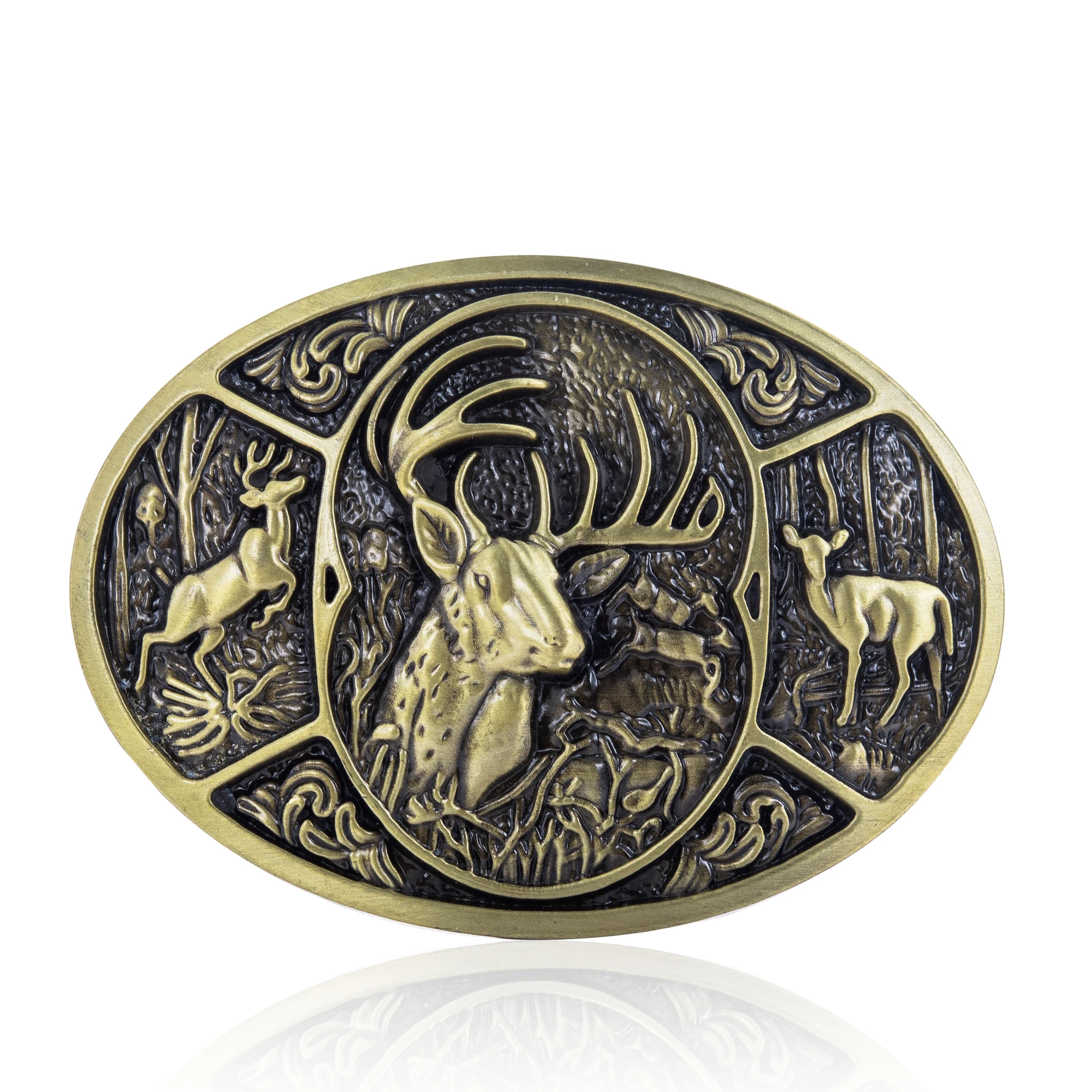 Простые мужские пряжки в Западном ковбойском стиле с изображением животных