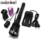 Мощсветильник охотничья вспышка 3T6 6000 люмен, тактическая светодиодсветодиодный вспышка с 5 режимами, фонарь + зарядное устройство + дистанционный переключатель, крепление для пистолета