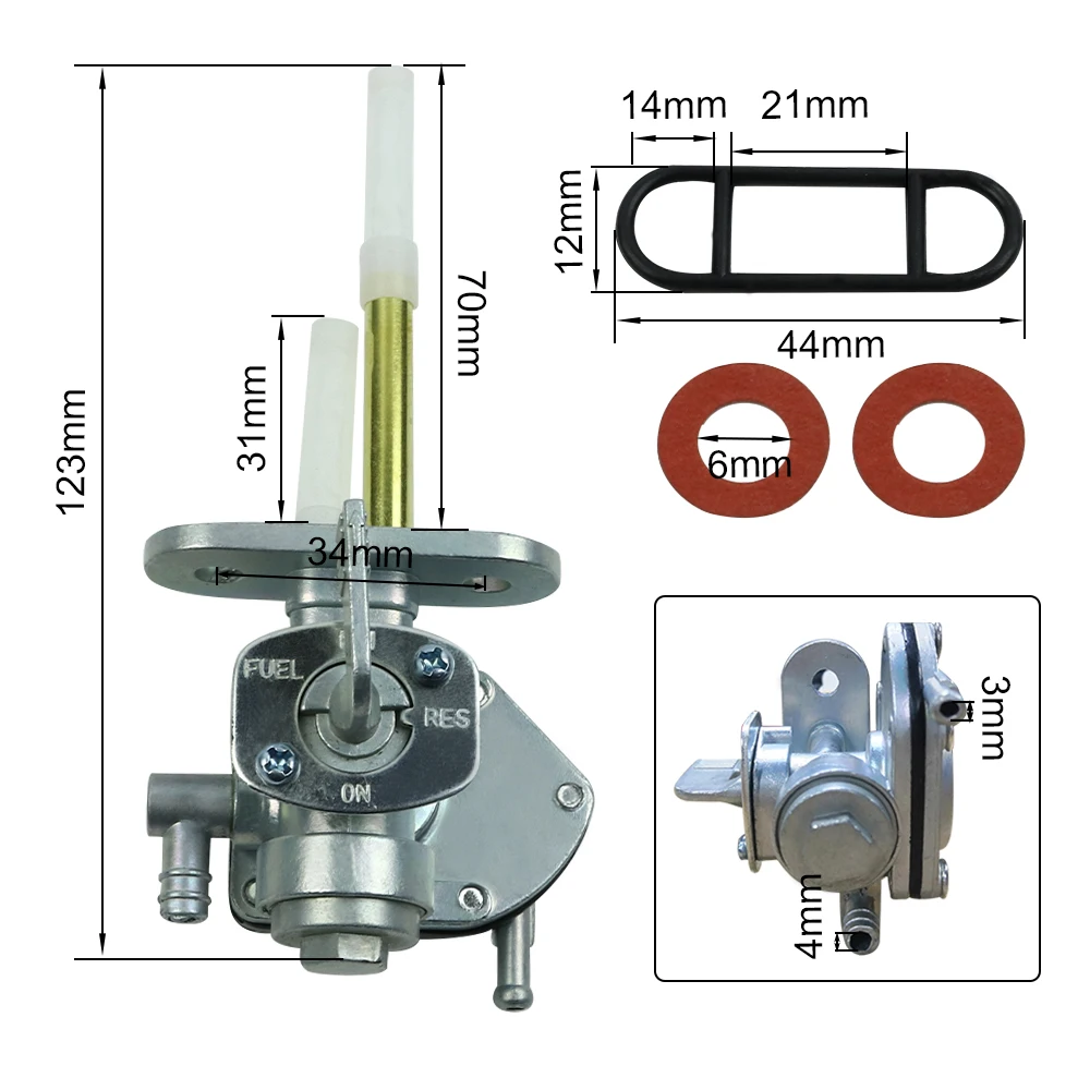 Клапан переключателя топливного бака для мотоцикла Petcock насос Suzuki LT80 LTZ400 Z400 LTZ250