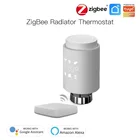 Термостат ZigBee TRV для умного дома, привод клапана радиатора, программируемый контроллер температуры с поддержкой Alexa Google Assistant Hub