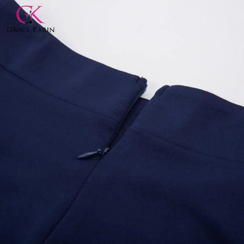 Женская Повседневная юбка Grace Karin однотонная длинная трапециевидной формы с