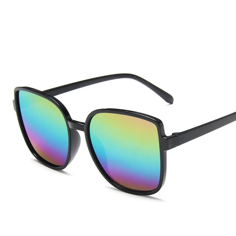 

Colorful Reflective Beach Sunglasses For Women Personality Eyeglasses Trend PC Frame Shades Sun Glasses For Men Eyewear