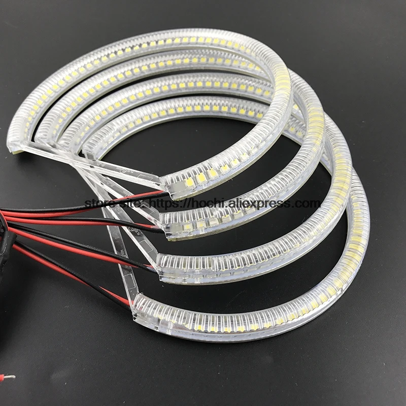 Ultra bright SMD white LED angel eyes 1600LM 12V halo ring kit for Toyota X100 Chaser 1996 1997 1998 1999 2000 2001 | Автомобили и