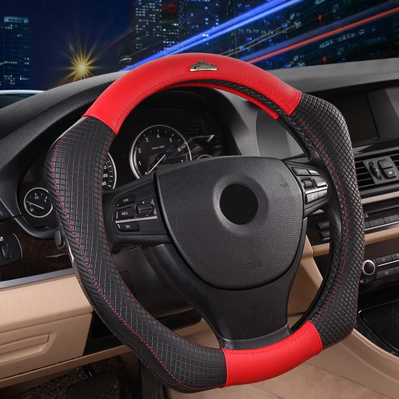 Чехол на руль автомобиля из натуральной кожи 38 см|Чехлы руль| |