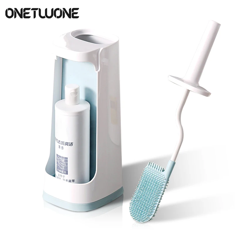 Двухсторонняя щетка для чистки унитаза с длинной ручкой инструмент глубокого