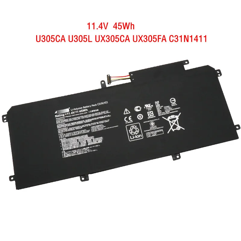 Аккумулятор для ASUS Zenbook UX305 UX305L UX305F UX305C UX305CA UX305FA 45 Вт · ч|Комплекты батарей| |