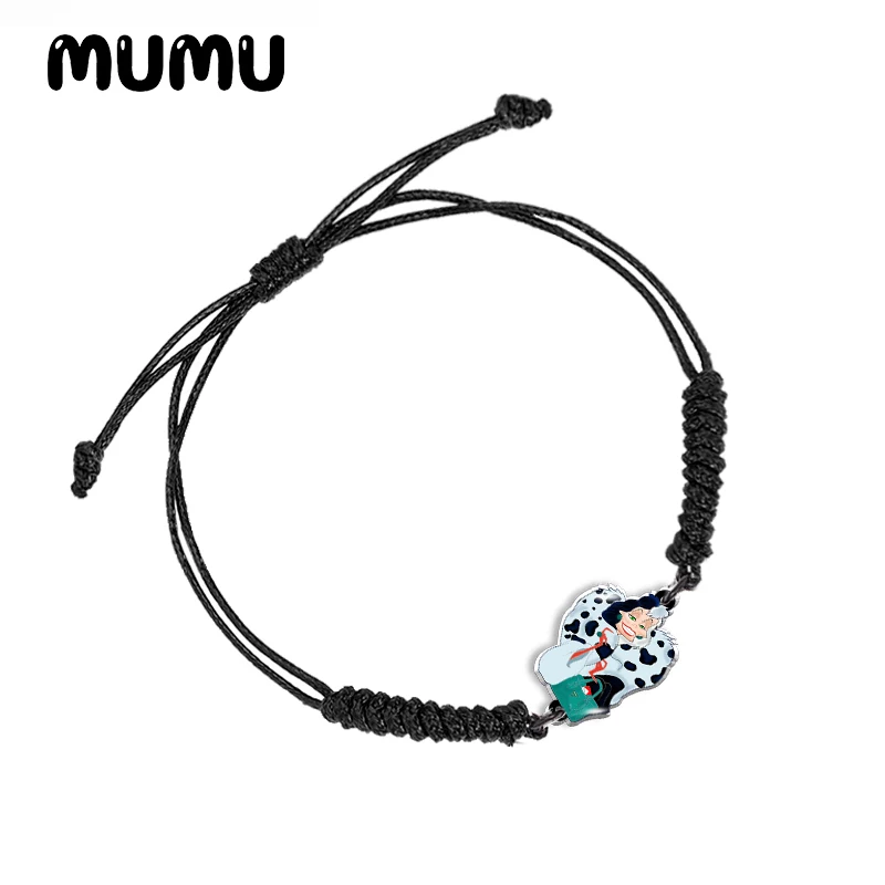 2021 новый 101 далматинский акриловый регулируемый браслет красный черный ручной