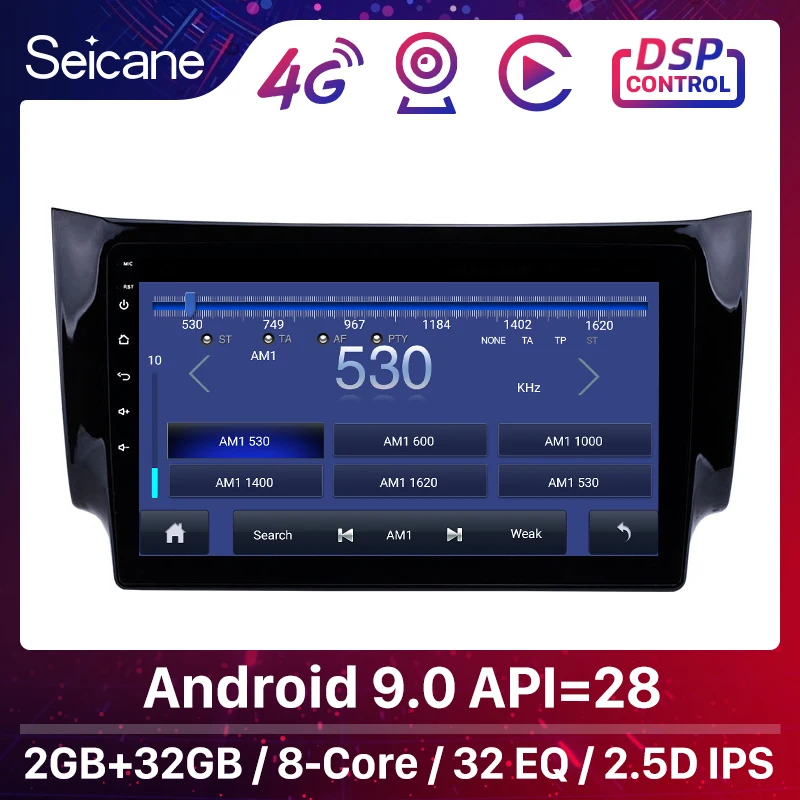 Seicane 10 1 &quot2din Android 0 HD 1024*600 для автомобиля беспроводной доступ в Интернет GPS