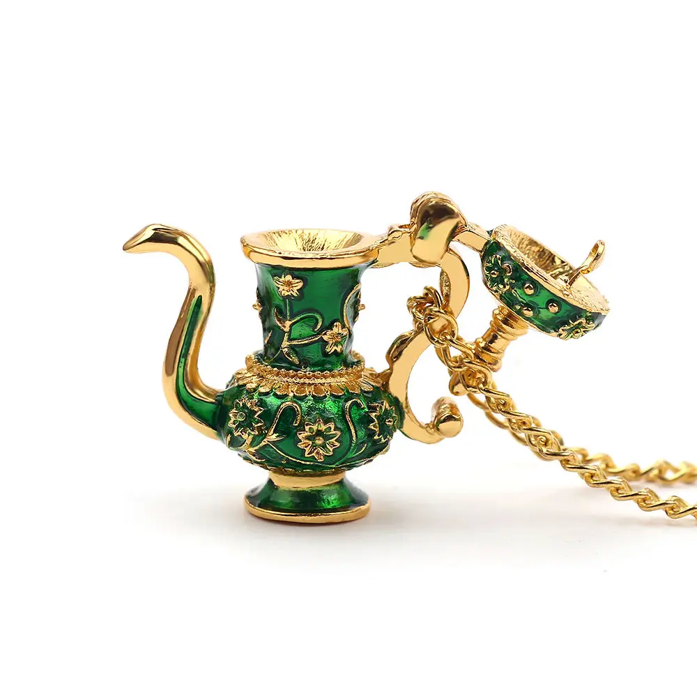 vintage flagon Модное ожерелье с подвеской в виде бусин и кружек, милые креативные ювелирные изделия для женщин, очаровательный воротник, подарочные аксессуары - Окраска металла: vintage flagon