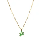 Маленькое зеленое ожерелье в виде цветка для гольфа, простой мужской и женский тренд, нишевое ожерелье в стиле ins