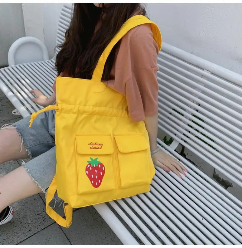 

Backpacks Handbag Multi-Purpose Schoolbag Female Student Backpack Small Fresh One-Shoulder Messenger Bag School Back pack
