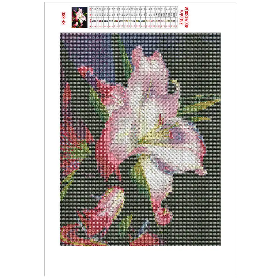 AZQSD Diamond Painting Flowers Cross Stitch New Embroidery 2019 Rhinestones Pictures Full Display Home Decor Needlework | Дом и сад