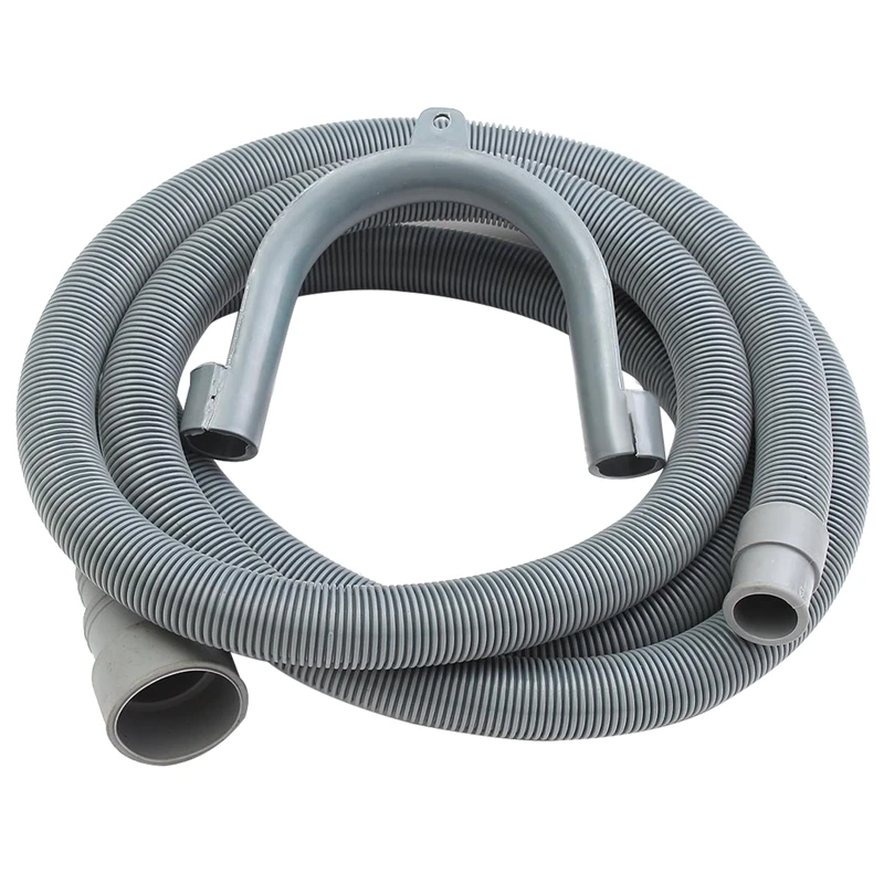 2.5M Machine Dishwasher Drain Hose Extension Washing Pipe with Bracket Set |