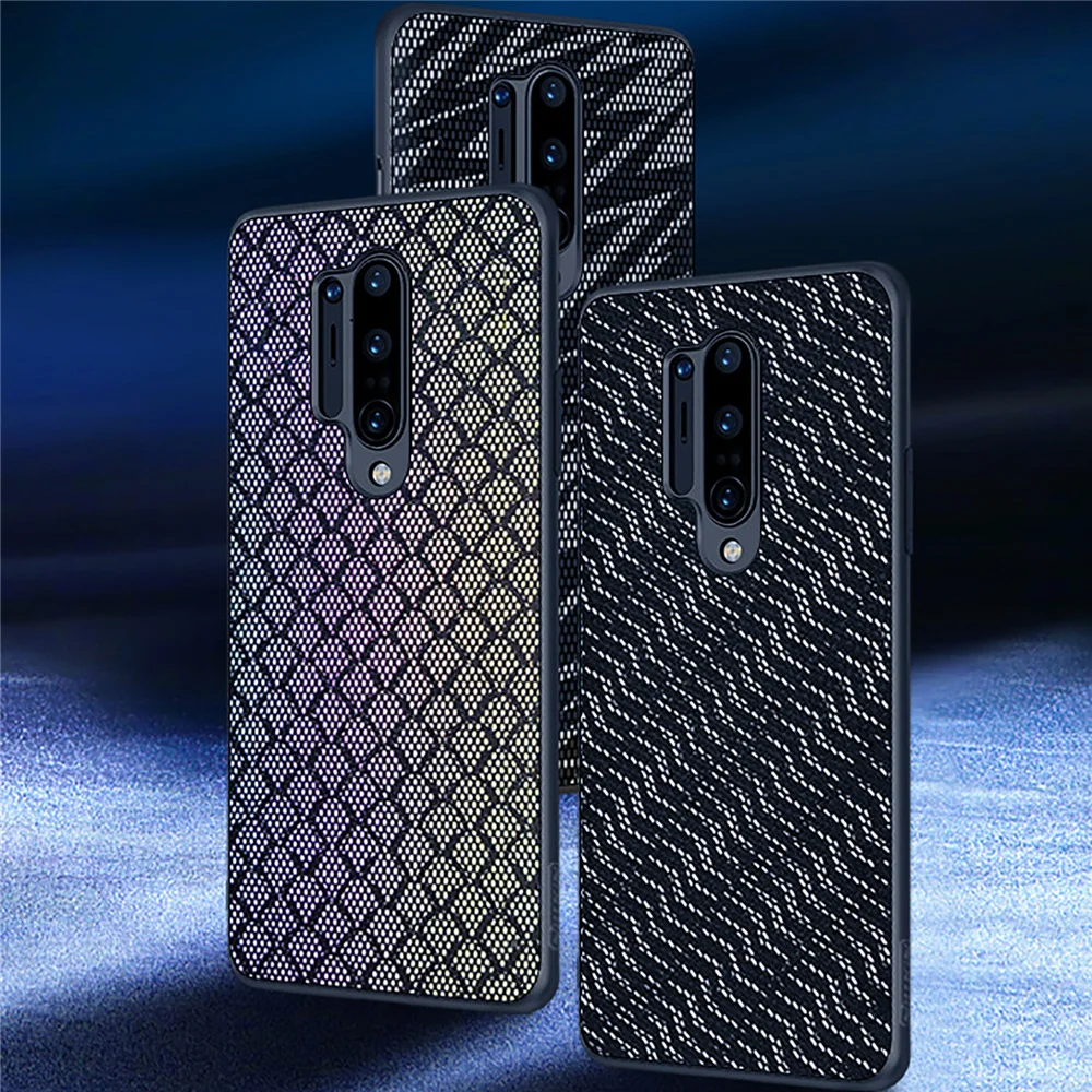 

Textured Luxury Non-slip Full Cover Phone Shell TPU+PC Twinkle Case Shockproof Case for One Plus 8/ 8 Pro Phone Accessories