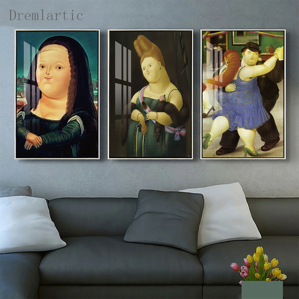 

Fernando Botero@q Canvas Poster Silk Fabric Modern Style Prints Party House Decor Room#21-0113-17