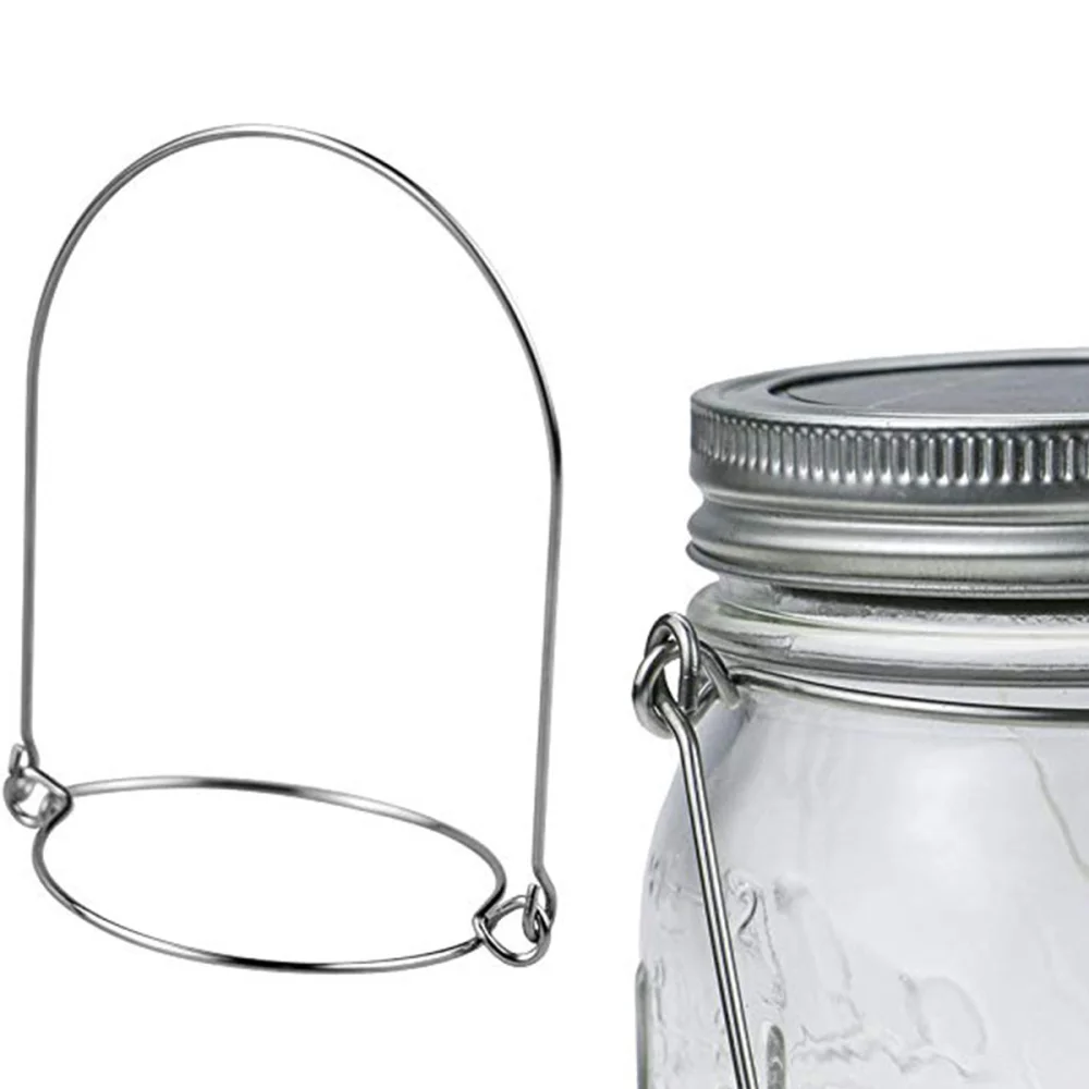 

24pcs Stainless Steel Hanger Practical Hook Durable Wire Handles Hangers (Suit for 70MM Mason Jars)