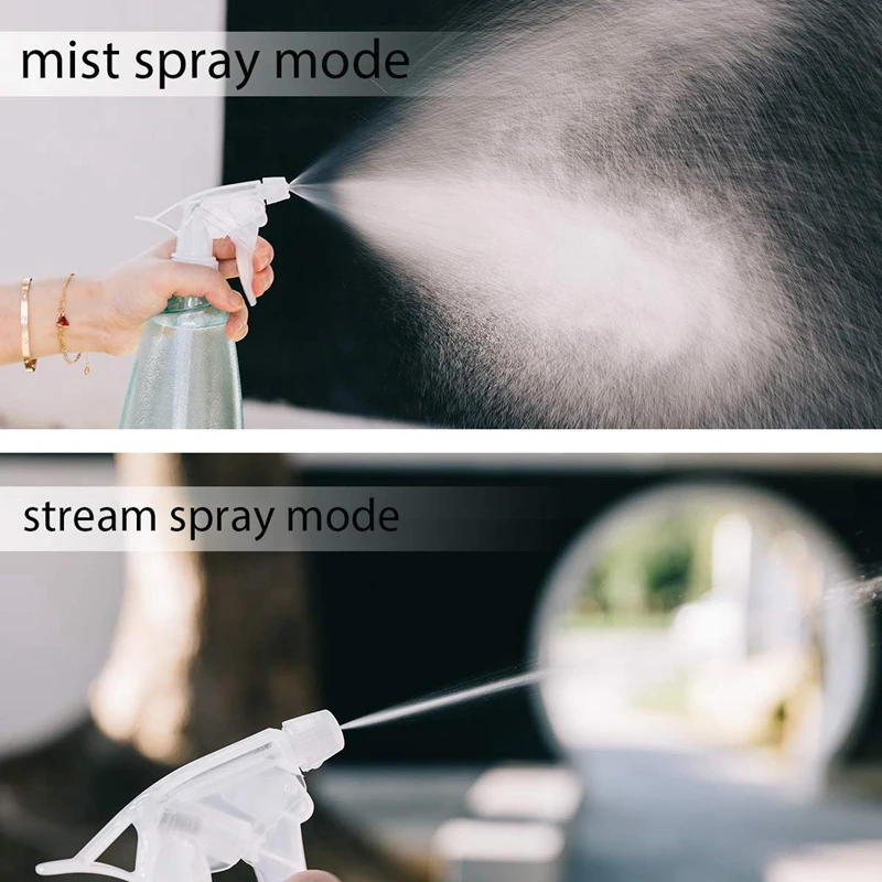 

Empty Spray Bottles(3 Pack)-17Oz Spray Bottle, Squirt Bottle For Cleaning Solutions, Hair, Plants, Refillable Sprayer