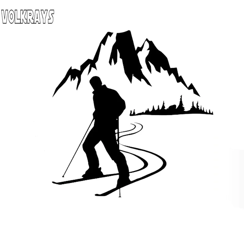 Volkrays индивидуальная Автомобильная наклейка Skier Спорт горы снег аксессуары