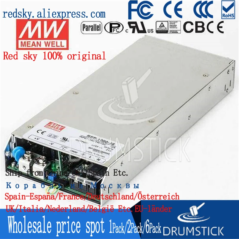 Специальное предложение товара MEAN WELL! RSP 1000 48 48V 21A meanwell 1008W один Выход Питание|single