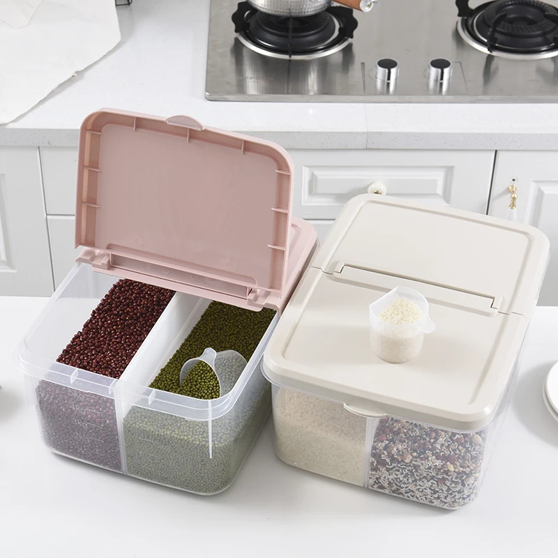 Контейнер для хранения муки и риса 24 кг герметичный пластиковый контейнер