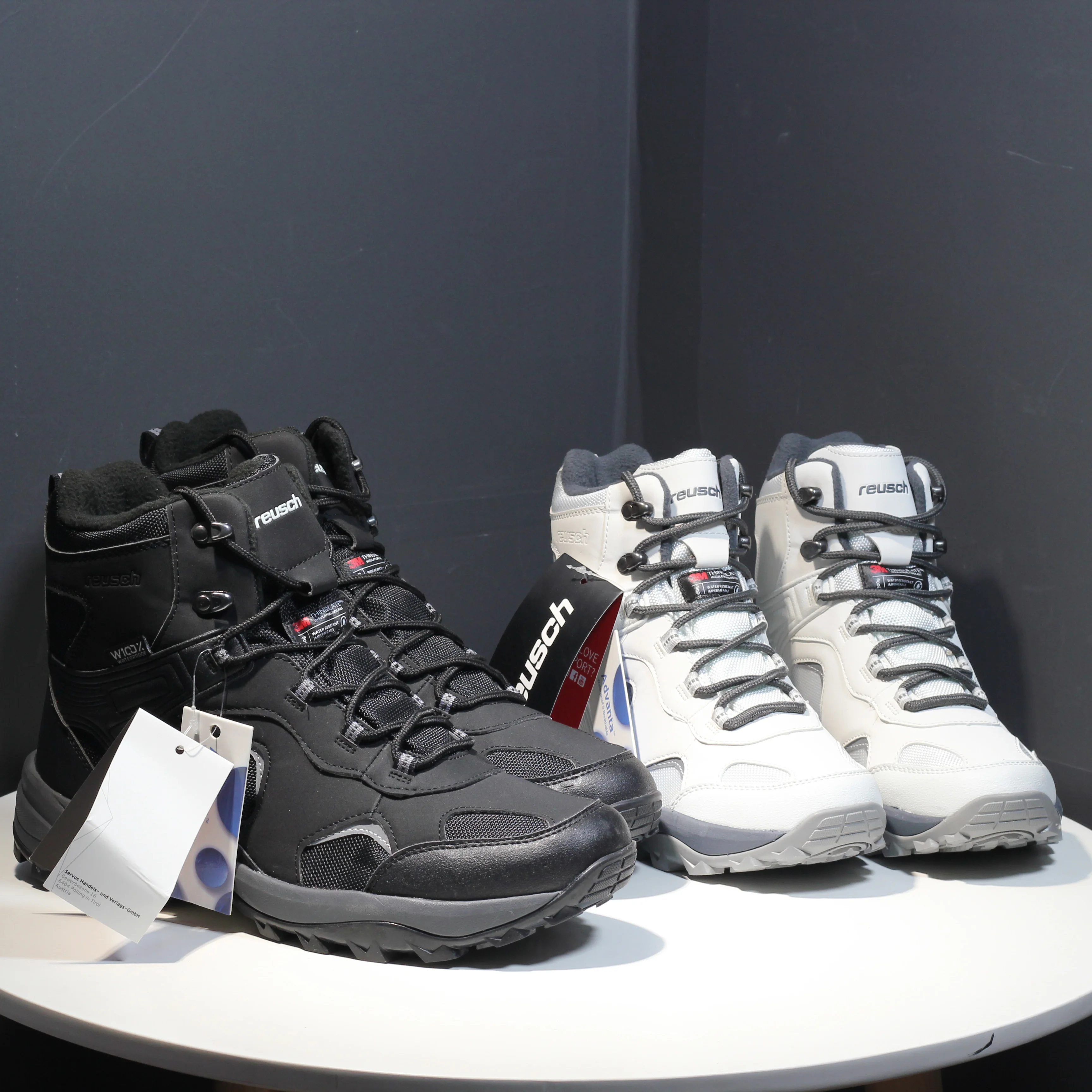 

Мужские зимние водонепроницаемые 3 м Thinsulate 200 г походные треккинговые ботинки мужские s ночные Светоотражающие противоударные альпинистски...