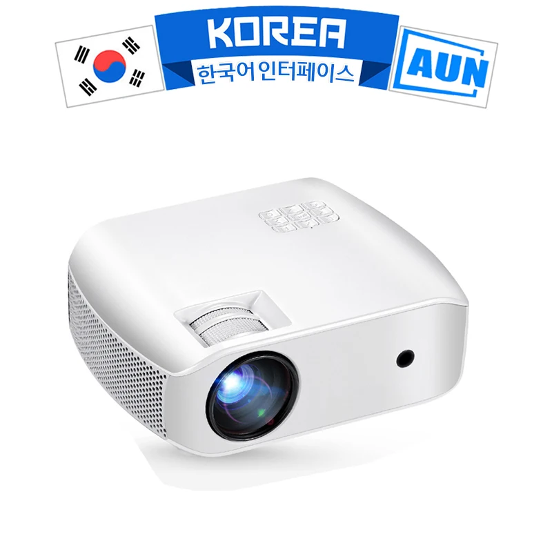 AUN HD светодиодный проектор F10UP 1280x720P 2800 яркости портативный 3D для домашнего