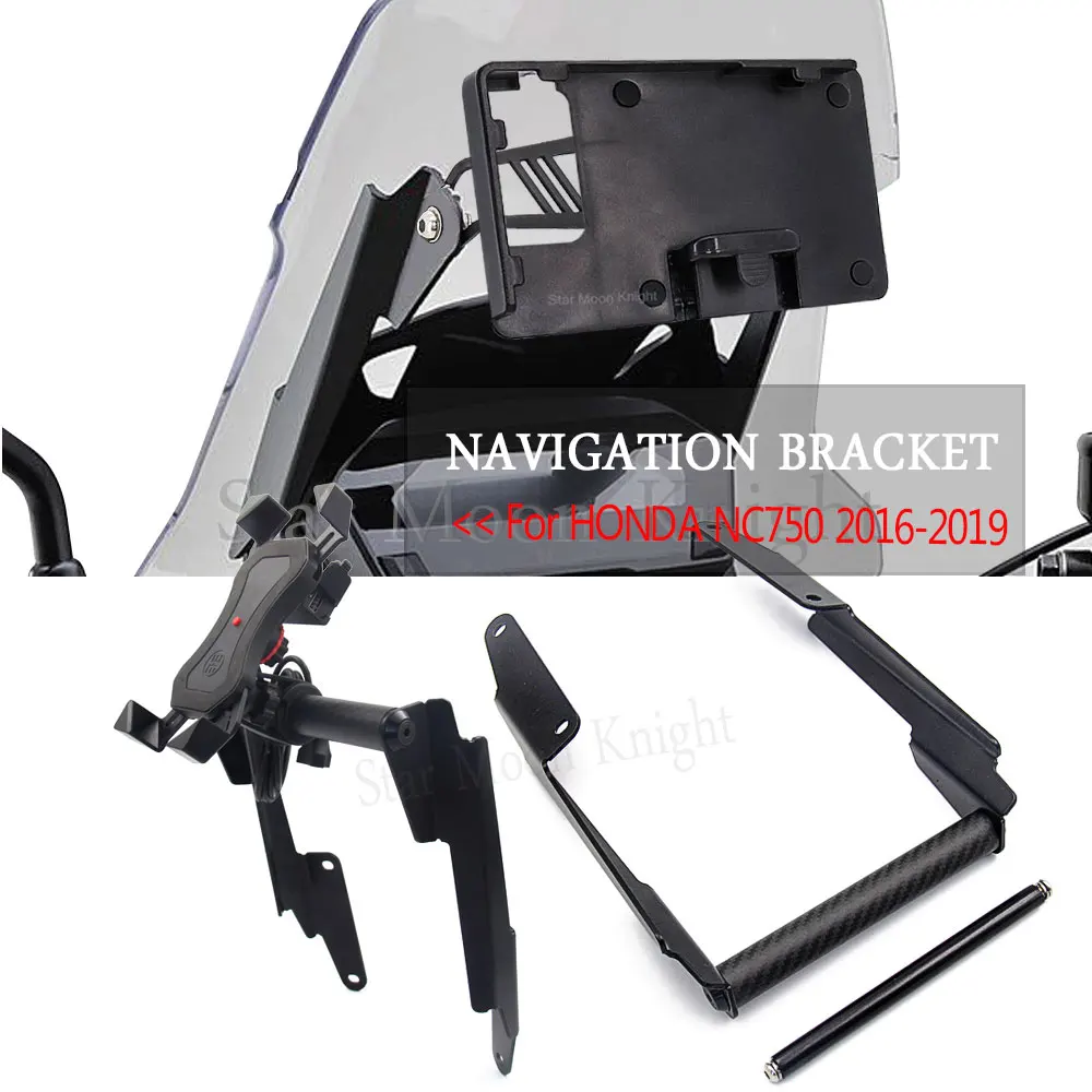 

Для HONDA NC 750X NC750 2016-2019 аксессуары для мотоциклов Стенд держатель телефона мобильный телефон GPS Кронштейн Пластины быстрого крепления