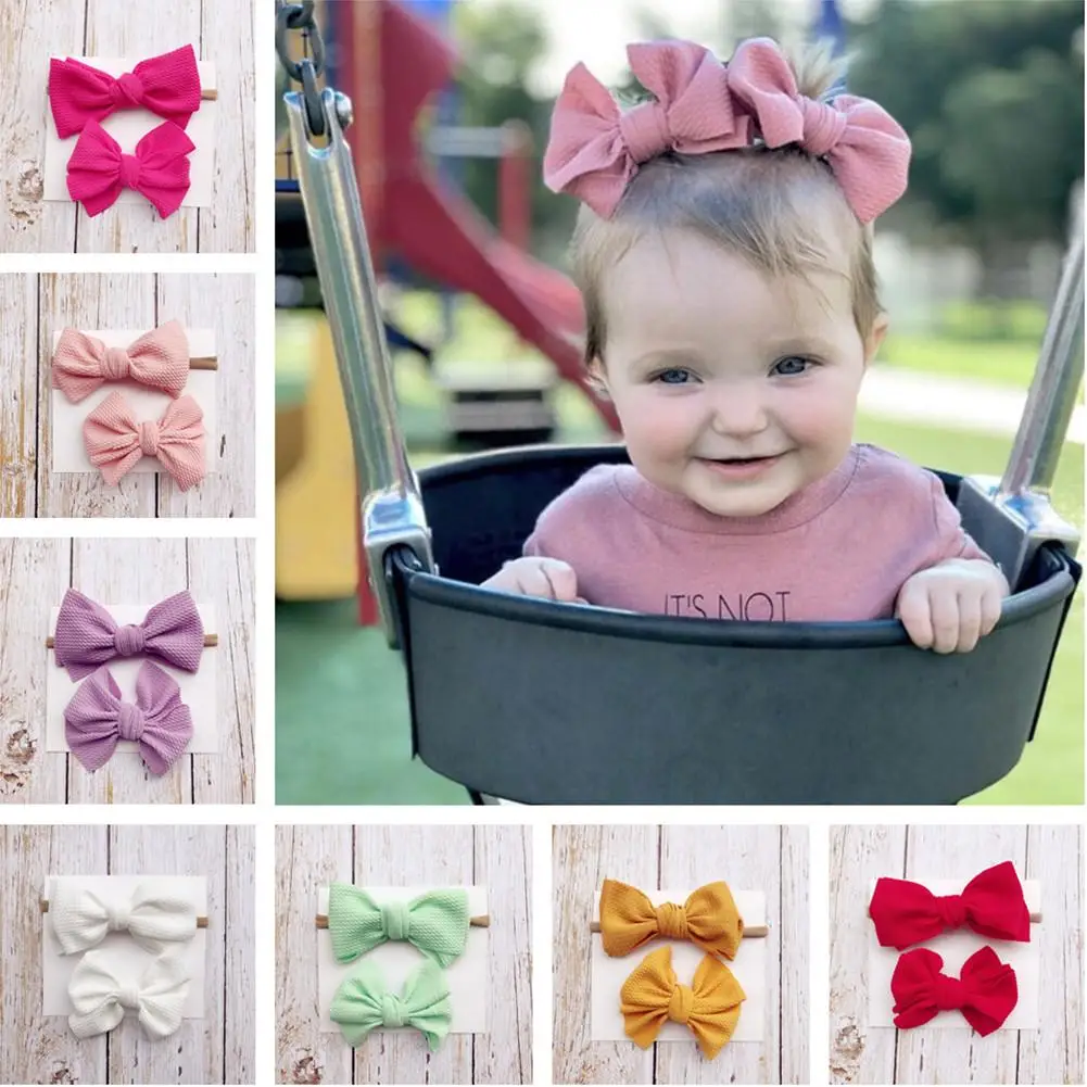 

Повязка на голову с бантом для новорожденных, 2 шт.