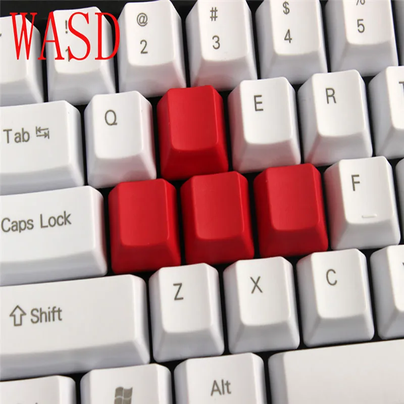 OEM профиль PBT колпачки клавиш механическая клавиатура ESC WASD стрелка белый красный