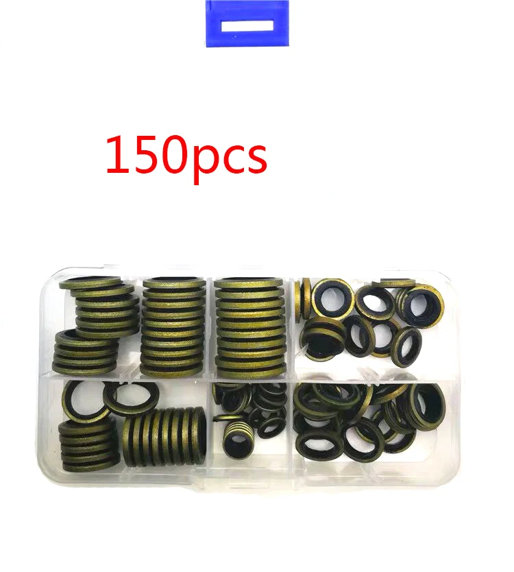 150 шт. уплотнительные кольца уплотнительная прокладка для слива масла винтовая