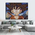 Плакат-пазл из аниме Драконий жемчуг Z, настенное художественное украшение, Гоку, холст, картина, кукро, настенная роспись, Декор для дома, детской комнаты