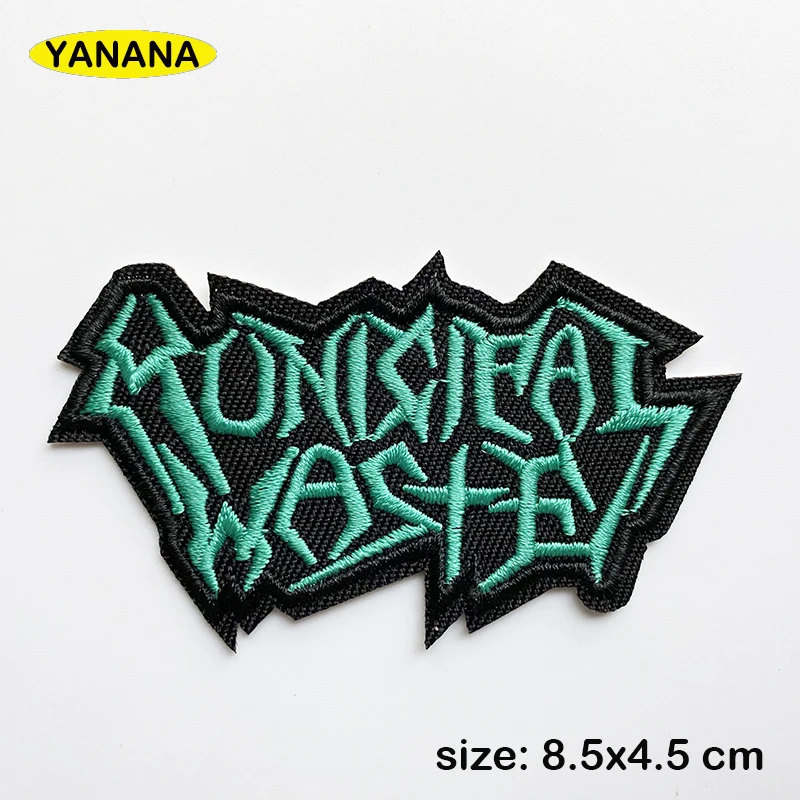 

rock Patches for Clothing DIY Stripes Written Words Sticker Clothes Stickers Apparel Garment Accessorie