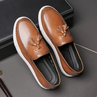 italy mens casual shoes leather loafers office shoes for mens driving moccasins comfortable slip on party fashion shoes men
