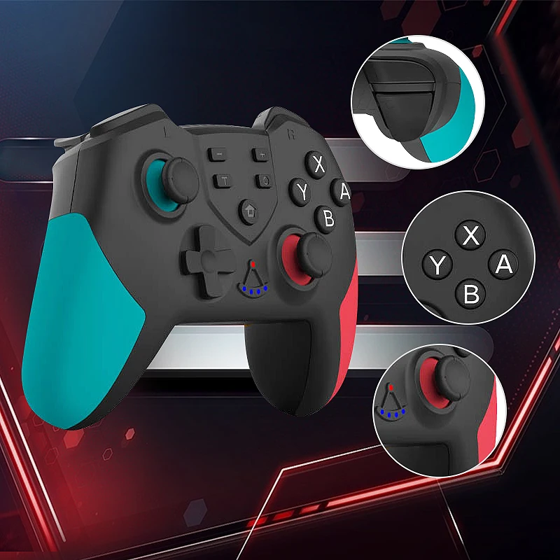 Беспроводной геймпад джойстик для NS Switch Pro управление N-Switch игровой пульт