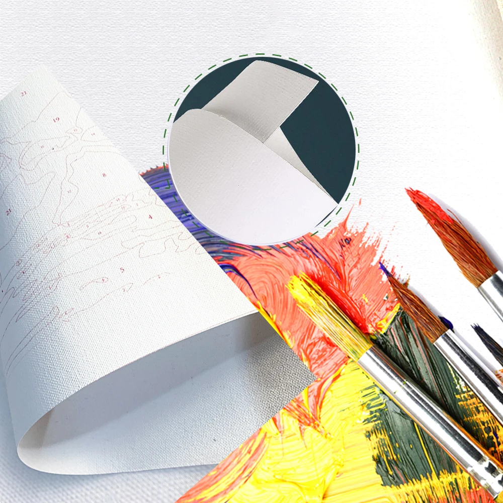 Бескаркасная картина маслом с изображением животных DIY Набор для рисования по