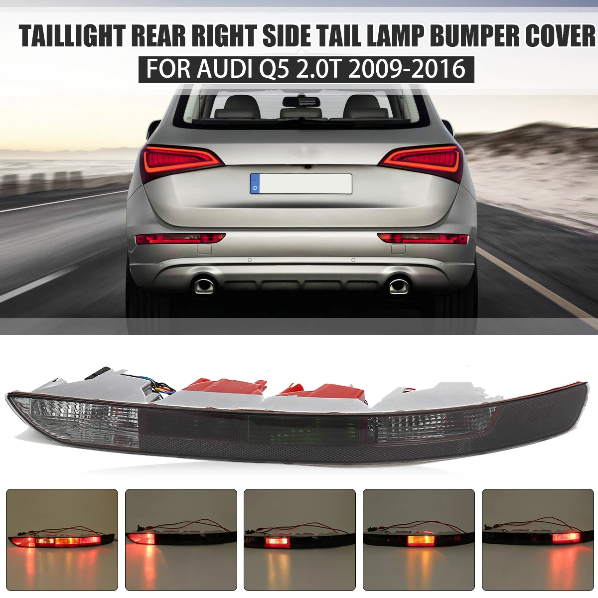 Пара задних фар для автомобильного бампера задние фары стоп сигнал крышка лампы