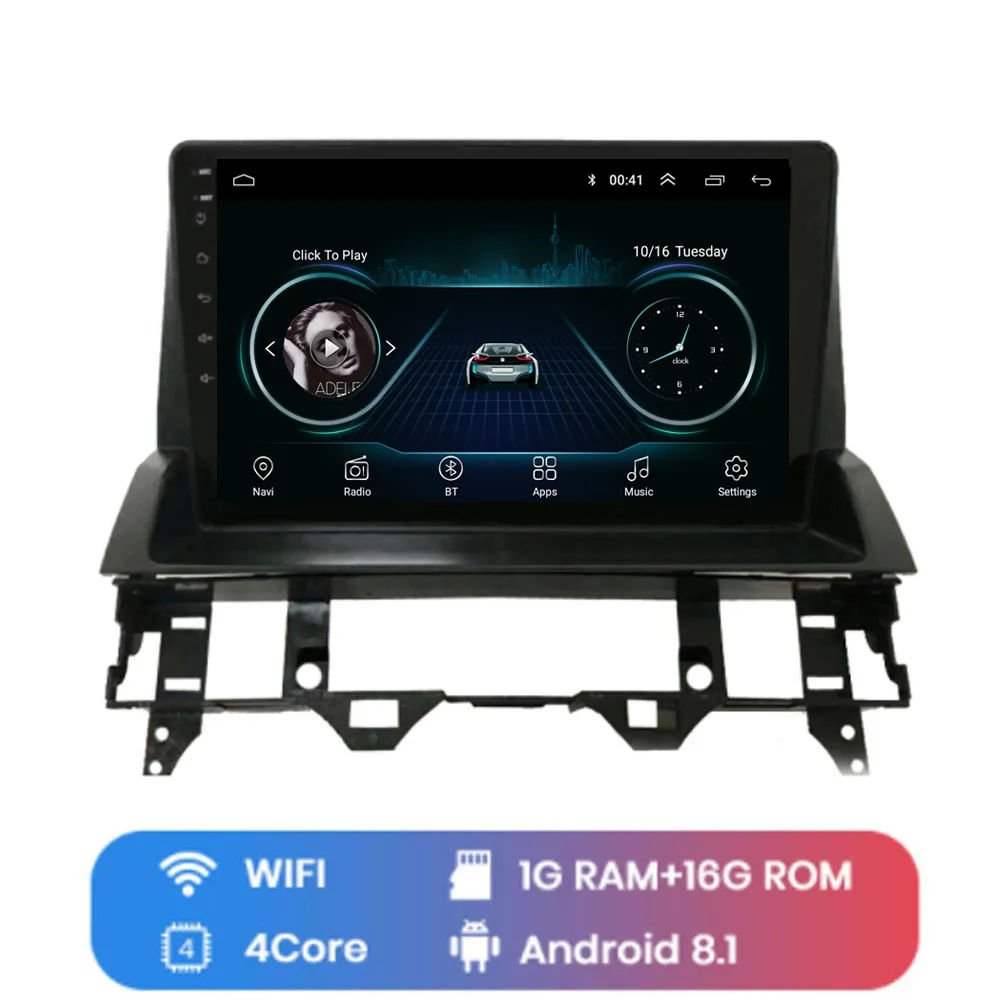 WIFI (1G 16G) " 4G LTE Android 8,1 для Mazda 6 2002 2003 2004 2005 2006 2007 2008 мультимедиа автомобильный dvd-плеер навигация gps радио - Color: WIFI (1G 16G)