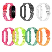 Watch Band for Xiaomi Mi Band 3 4 5 6 Bracelet Silicone Strap For Band 3 Band 6 Glacier Transparent Sport Wristbands