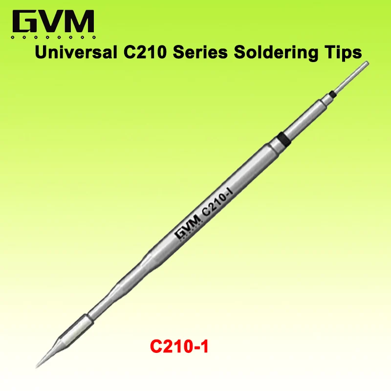 

SUNSHINE GVM C210 Soldering Tip Lead-free JBC C210 T210 T26 T26D S21 Soldering Tips Fast Heating C210-I/IS/K for SMD Welding