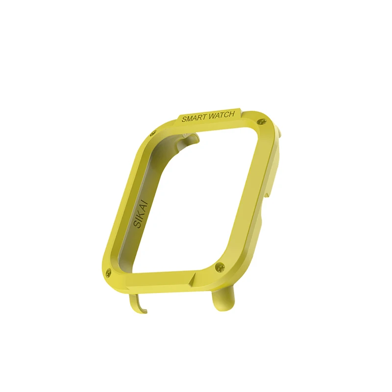 Yellow Plastic Для Amazfit Bip чехол SIKAI защитный жесткий бампер чехол для Huami midong Bip Lite Смарт-часы PC Оболочка Легкий разноцветный - Цвет: Yellow Plastic