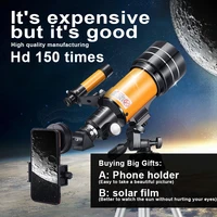 hot sale hd space astronomic telescope professional star watching large caliber 150 times astronomical monocular mirror 2021