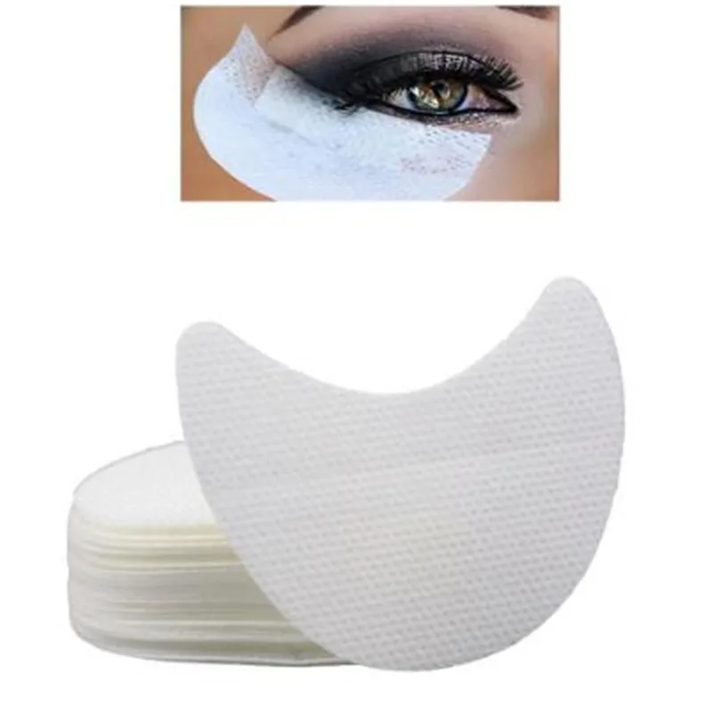 100 шт Макияж накладки для ресниц защитные от теней век патчи под глаза ложные