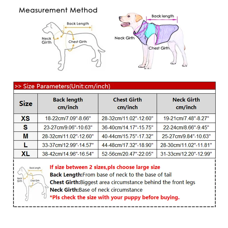 Новая модная красная одежда для собак зимнее теплое пальто маленьких Утепленная